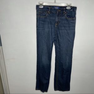 OLD NAVY BOYS JEANS ADJUSTABLE ELASTIC WAIST STRAIGHT LEG JEANS